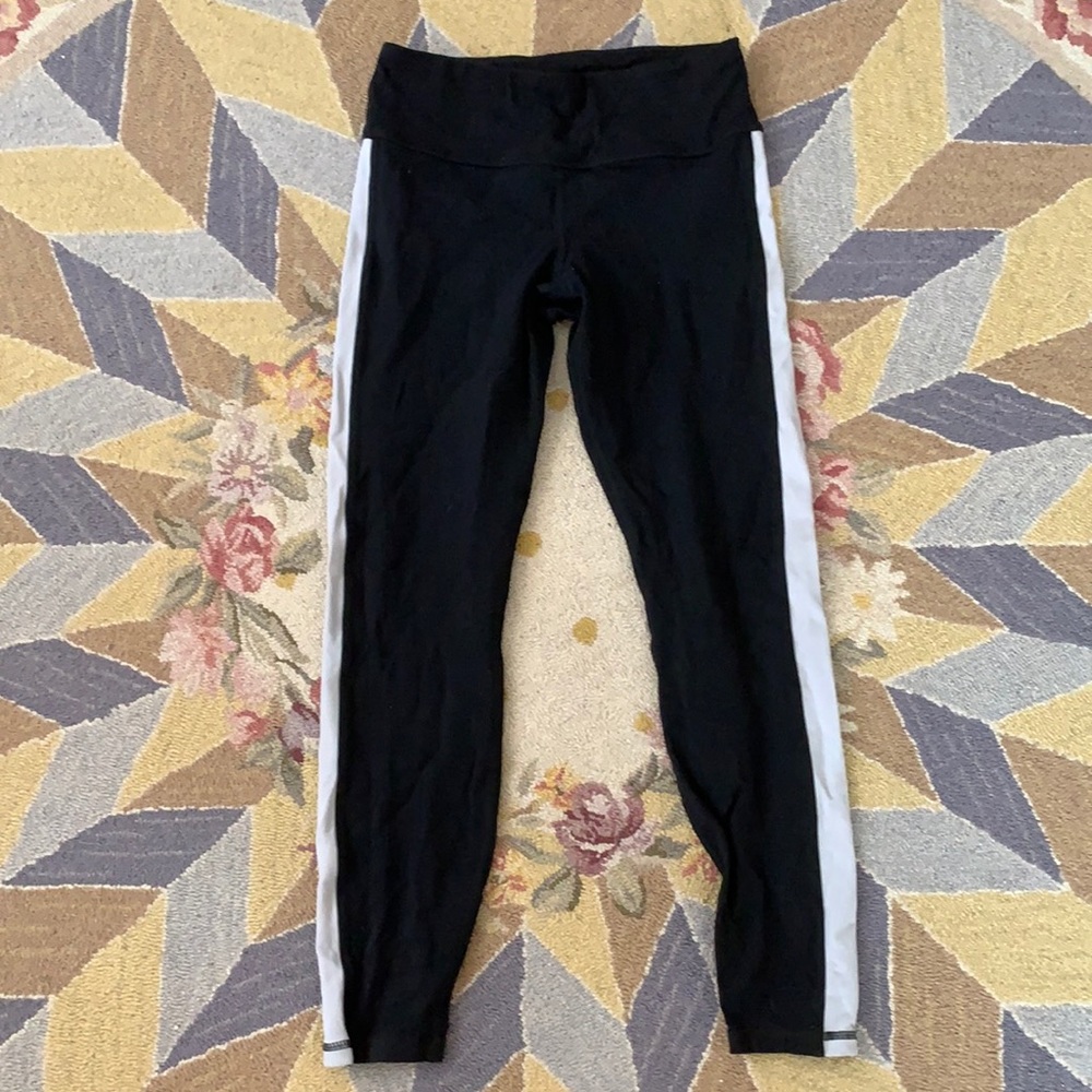 AMERICAN APPAREL SPORTS PERFORMANCE LEGGINGS SMALL ATHLETIC WEAR YOGA RUNNING